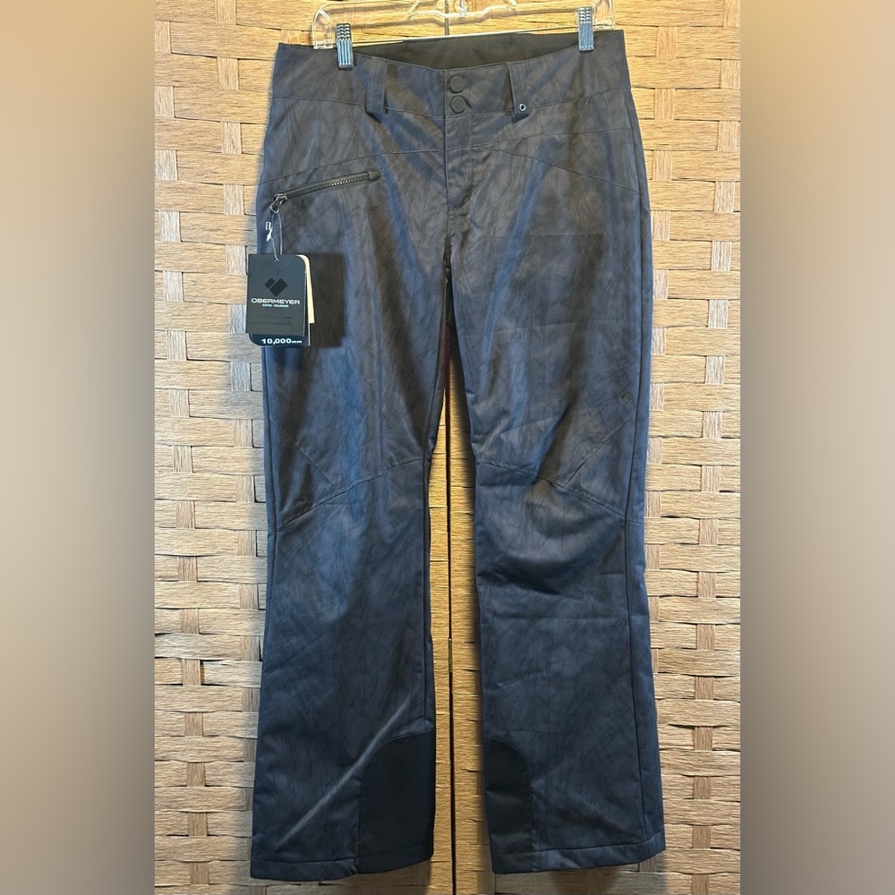 NWT Women’s Size 6 Obermeyer Malta Black Ice Snow Pants